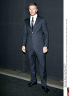 MILAN : Beckham at ARMANI Fashion Show