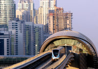 Dubai's Metro train system - 18 Dec 2009