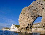 Durdle Door near to Lulworth Cove in Dorset, Britain - 13 Oct 2009
