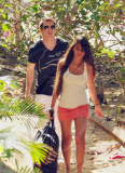 Lionel Messi and Girlfriend Sun in Brazil