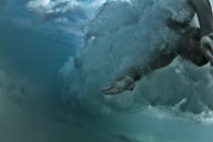 Photographer captures images of waves breaking underwater, Australia - Jun 2010