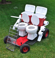 Toilet car by Dave Hersch, Lakewood, Colorado, America - Jul 2010