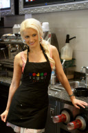 Holly Madison Serves Sweet Treats at the Sugar Factory