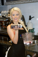Holly Madison Serves Sweet Treats at the Sugar Factory