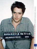 POLICE MUGSHOTS OF HUGH GRANT AND DIVINE BROWN AFTER THEIR ARREST FOR LEWD CONDUCT - 1995