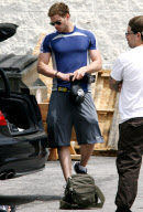 Kelan Lutz goes to boxing class, Los Angeles, America - 21 Jul 2010