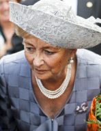 Queen Paola talking to the crowd, Brussels