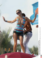 FRANCE: Paris Hilton On Holiday In Saint Tropez