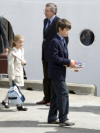Members of the royal family start two-week cruise, Stornoway, Isle of Lewis, Outer Hebrides, Scotland, Britain - 23 Jul 2010