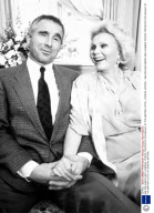 ZSA ZSA GABOR AND HUSBAND, PRINCE FREDERICK VON ANHALT AT THE MAYFAIR HOTEL, LONDON, BRITAIN - 1986