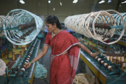 Silk production - from worm to catwalk, southern India - 2010