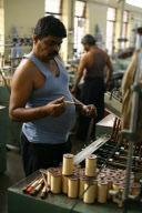 Silk production - from worm to catwalk, southern India - 2010