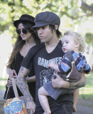 ASHLEE SIMPSON and PETE WENTZ took their cute son BRONX MOWGLI to a local park