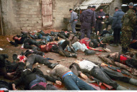 KOSOVO/ROGOVO:MASSACRE IN A ROGOVO FARMYARD OCCURED THE 29/01/1999:THE KOSOVARS