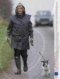 Camilla, Duchess of Cornwall walking her dog, Sandringham, Norfolk, Britain - 05 Dec 2008