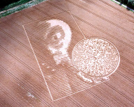 CROP CIRCLE NEAR WINCHESTER, BRITAIN - 29 AUG 2002