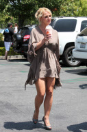 Britney Spears is really into her milkshake!