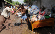 Slum Dwellers Clash with the Police During an Attempt to Demolish a Slum in Dhaka, Bangladesh - 05 Aug 2010