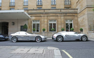 Chrome supercars outside The Berkeley hotel, London, Britain - 05 Aug 2010