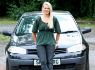 Lynsey Church, who spent five months living in a hospital car park because of her panic attacks, Wishaw, Lanarkshire, Britain - Jul 2010