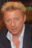 Tennis legend BORIS BECKER and his wife LILLY attending the taping of the talk show 'Kerner'