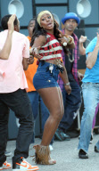 Alexandra Burke filming music video for latest single 'Start Without You', Los Angeles, America - 23 Jun 2010