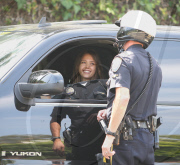 Jessica Alba gets pulled over for speeding, Los Angeles, America - 11 Aug 2010