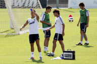 Cristiano Ronaldo and Pedro Leon