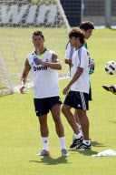 Cristiano Ronaldo and Pedro Leon