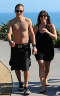 A Pregnant Alanis Morissette Takes An Afternoon Stroll With Her Husband Mario "Souleye" Treadway