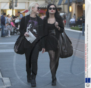 Demi Lovato out and about at the Grove in Los Angeles, America - 16 Feb 2010