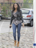 Alesha Dixon arrives at Key 103 Radio, Manchester, Britain - 04 Aug 2010
