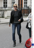 Kate Moss and friend near Claridges, London, Britain - 05 Mar 2009