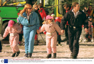 Pic By Steve Back In Verbier...duke Of York On His 38th Birthday With Duchess Of York And His Two Daughters Eugenie And Beatrice....