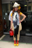 Paloma Faith leaving Radio 1 studios, London, Britain - 31 Jul 2010