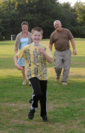 11-year-old Liam Derbyshire, who stops breathing every time he falls asleep, Gosport, Hampshire, Britain - 15 Aug 2010