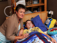 11-year-old Liam Derbyshire, who stops breathing every time he falls asleep, Gosport, Hampshire, Britain - 15 Aug 2010