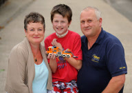 11-year-old Liam Derbyshire, who stops breathing every time he falls asleep, Gosport, Hampshire, Britain - 15 Aug 2010