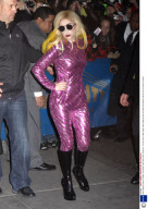 Lady Gaga arrives at Radio City Music Hall, New York, America - 23 Jan 2010