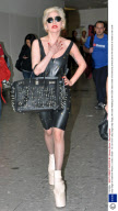 Lady Gaga at Heathrow Airport, London, Britain - 05 Jun 2010