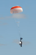 Stunt pilot Dino Moline loses a wing during a display, El Trebol, Santa Fe, Argentina - 15 Aug 2010