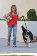 *EXCLUSIVE* Hillary Duff : Newlywed Dog Walker