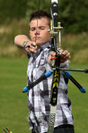14-year-old breaks archery world record by firing arrow the length of five football pitches, Corby, Northamptonshire, Britain - 20 Aug 2010