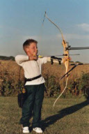 14-year-old breaks archery world record by firing arrow the length of five football pitches, Corby, Northamptonshire, Britain - 20 Aug 2010