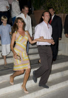 The wedding of Prince Nikolaos and Tatiana Blatnik, Cocktail Party at the Poseidonion Grace Hotel, Spetses, Greece - 24 Aug 2010