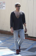 Sexy or not? Gossip Girls star ED WESTWICK showing off his massive chest hair