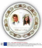 Woolworths prototypes of Prince William and Kate Middleton wedding souvenirs, Britain - Nov 2006