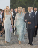 The wedding of Prince Nikolaos and Tatiana Blatnik, monastery of Ayios Nikolaos, Spetses, Greece - 25 Aug 2010