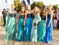 The wedding of Prince Nikolaos and Tatiana Blatnik, monastery of Ayios Nikolaos, Spetses, Greece - 25 Aug 2010