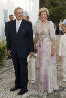 The wedding of Prince Nikolaos and Tatiana Blatnik, monastery of Ayios Nikolaos, Spetses, Greece - 25 Aug 2010